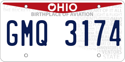 OH license plate GMQ3174