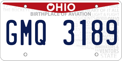 OH license plate GMQ3189