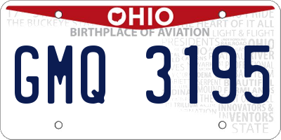 OH license plate GMQ3195