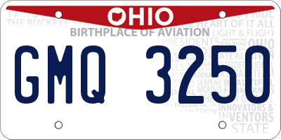 OH license plate GMQ3250