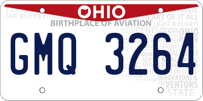 OH license plate GMQ3264