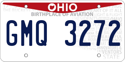 OH license plate GMQ3272