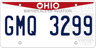 OH license plate GMQ3299