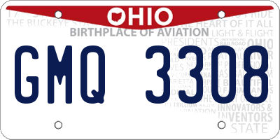 OH license plate GMQ3308