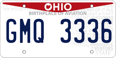 OH license plate GMQ3336