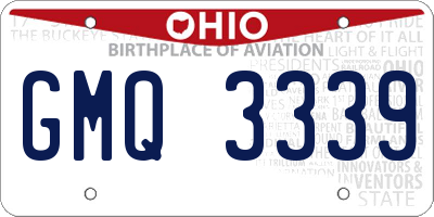 OH license plate GMQ3339