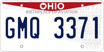 OH license plate GMQ3371