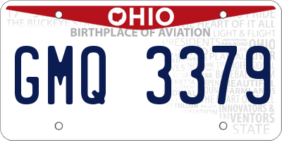 OH license plate GMQ3379
