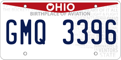 OH license plate GMQ3396