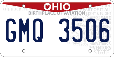 OH license plate GMQ3506