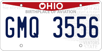 OH license plate GMQ3556
