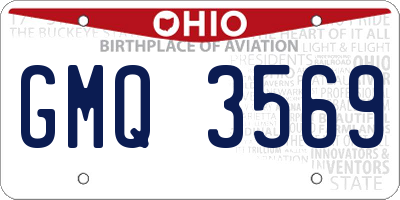 OH license plate GMQ3569