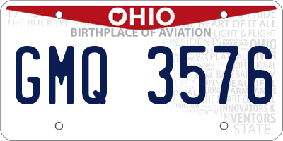 OH license plate GMQ3576