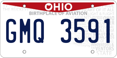 OH license plate GMQ3591
