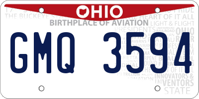 OH license plate GMQ3594