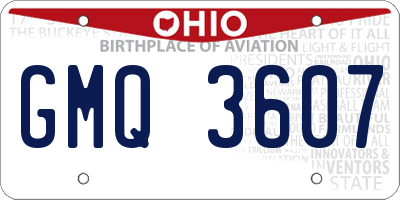 OH license plate GMQ3607
