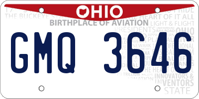 OH license plate GMQ3646