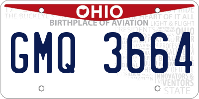 OH license plate GMQ3664