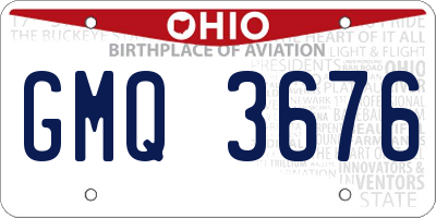 OH license plate GMQ3676