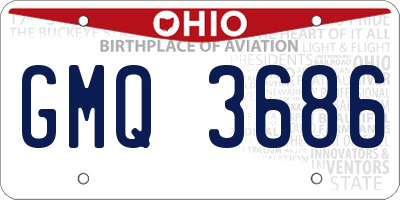 OH license plate GMQ3686