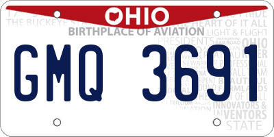 OH license plate GMQ3691