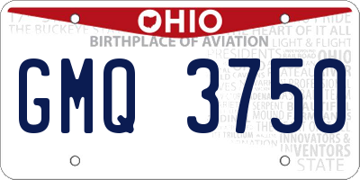 OH license plate GMQ3750