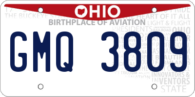 OH license plate GMQ3809