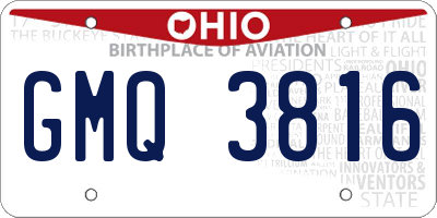 OH license plate GMQ3816