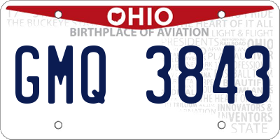 OH license plate GMQ3843