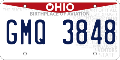 OH license plate GMQ3848