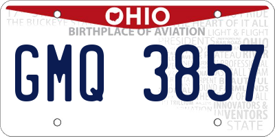 OH license plate GMQ3857