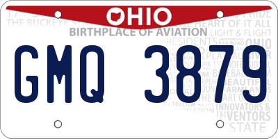 OH license plate GMQ3879