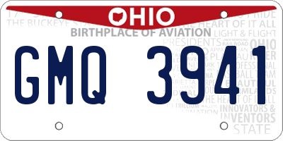 OH license plate GMQ3941