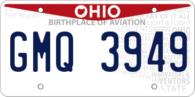 OH license plate GMQ3949