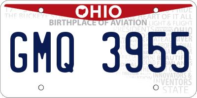 OH license plate GMQ3955