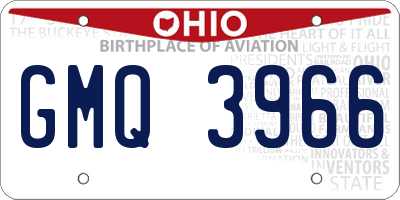 OH license plate GMQ3966
