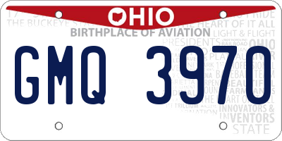 OH license plate GMQ3970