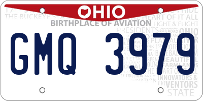 OH license plate GMQ3979