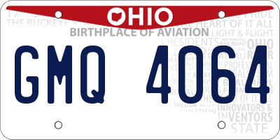 OH license plate GMQ4064