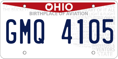 OH license plate GMQ4105