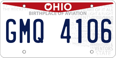 OH license plate GMQ4106