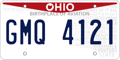 OH license plate GMQ4121