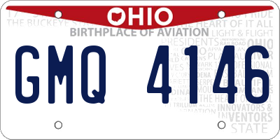 OH license plate GMQ4146