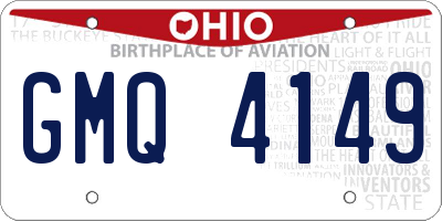 OH license plate GMQ4149