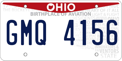 OH license plate GMQ4156