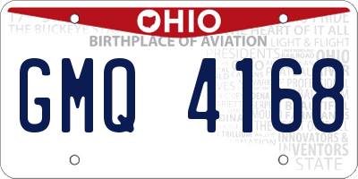 OH license plate GMQ4168