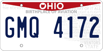 OH license plate GMQ4172