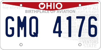 OH license plate GMQ4176