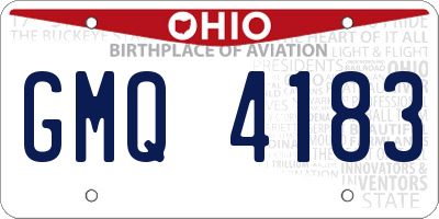 OH license plate GMQ4183