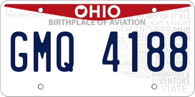 OH license plate GMQ4188